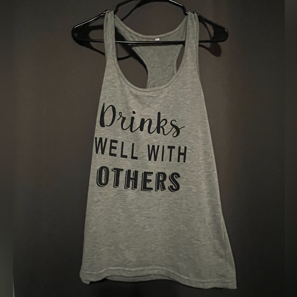 COPY - Drinks well with others racerback tank